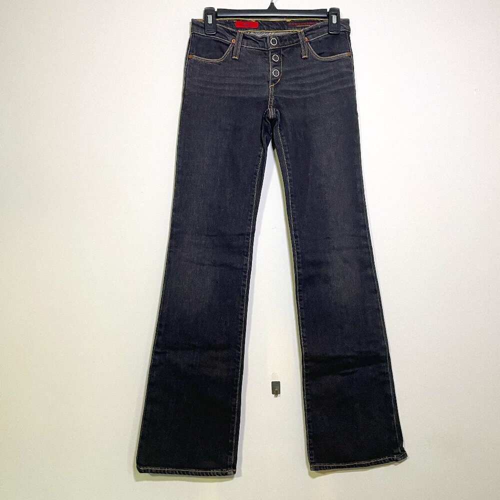Women's AG The Cupid Size 26 Black Flare Jeans